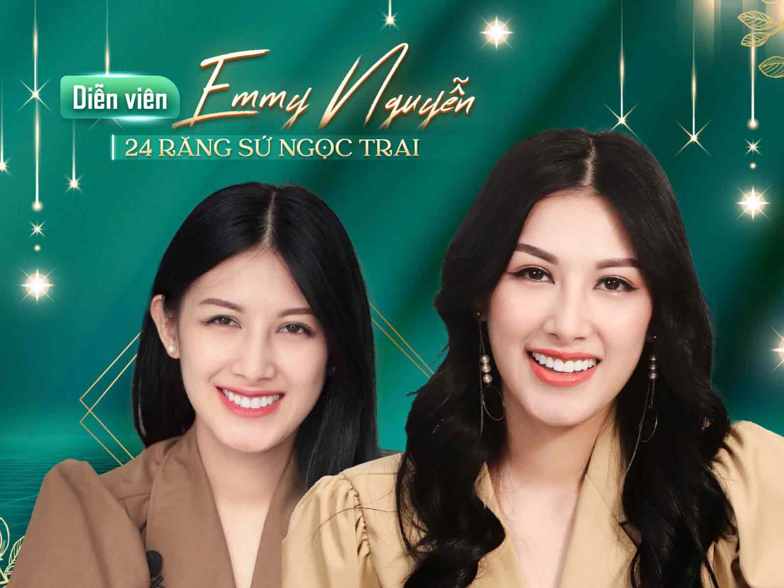 diễn viên Emmy Nguyễn làm răng sứ tại nha khoa casino online uy tín



