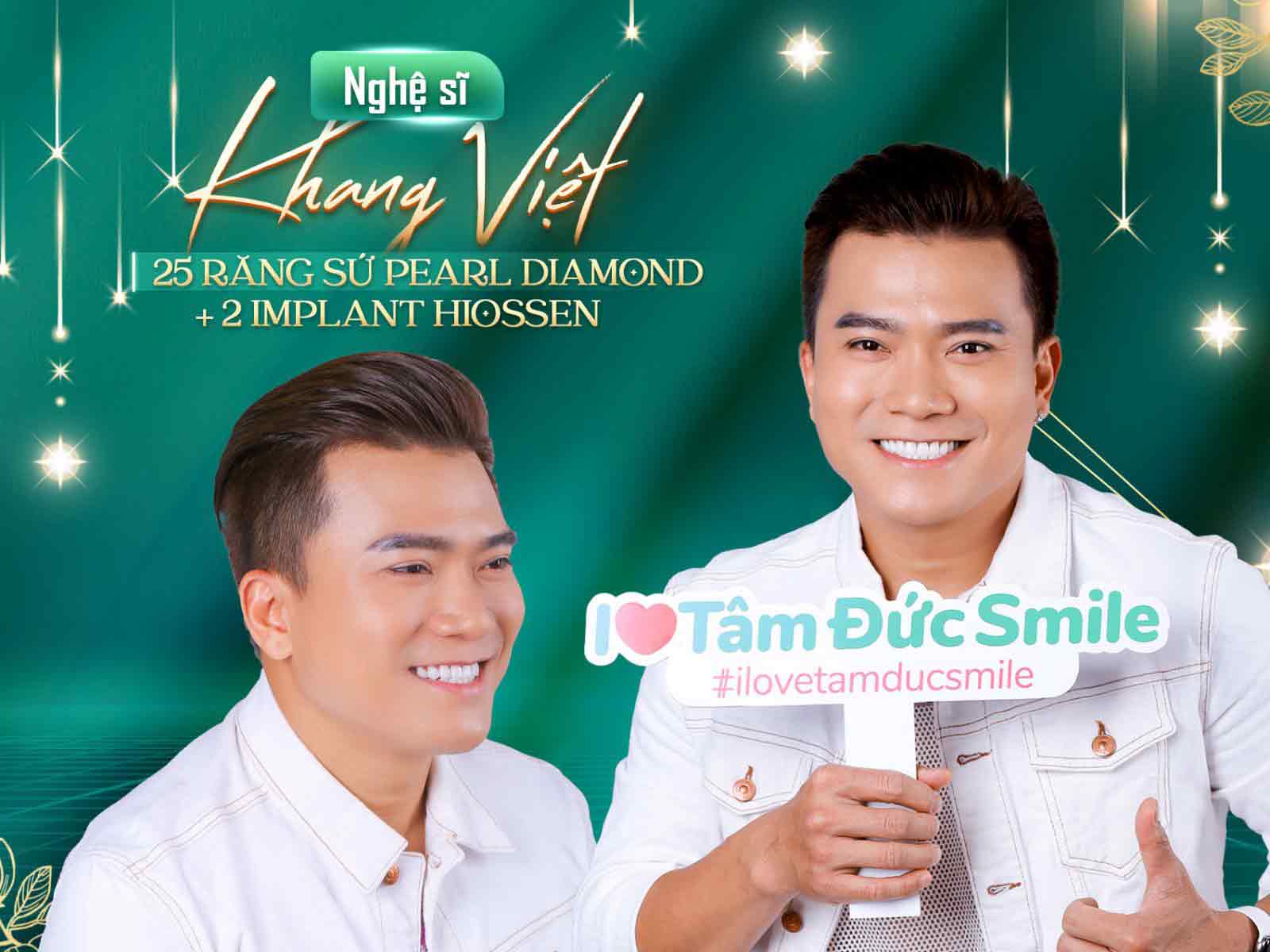 ca sĩ Khang Việt làm răng sứ tại nha khoa casino online uy tín



