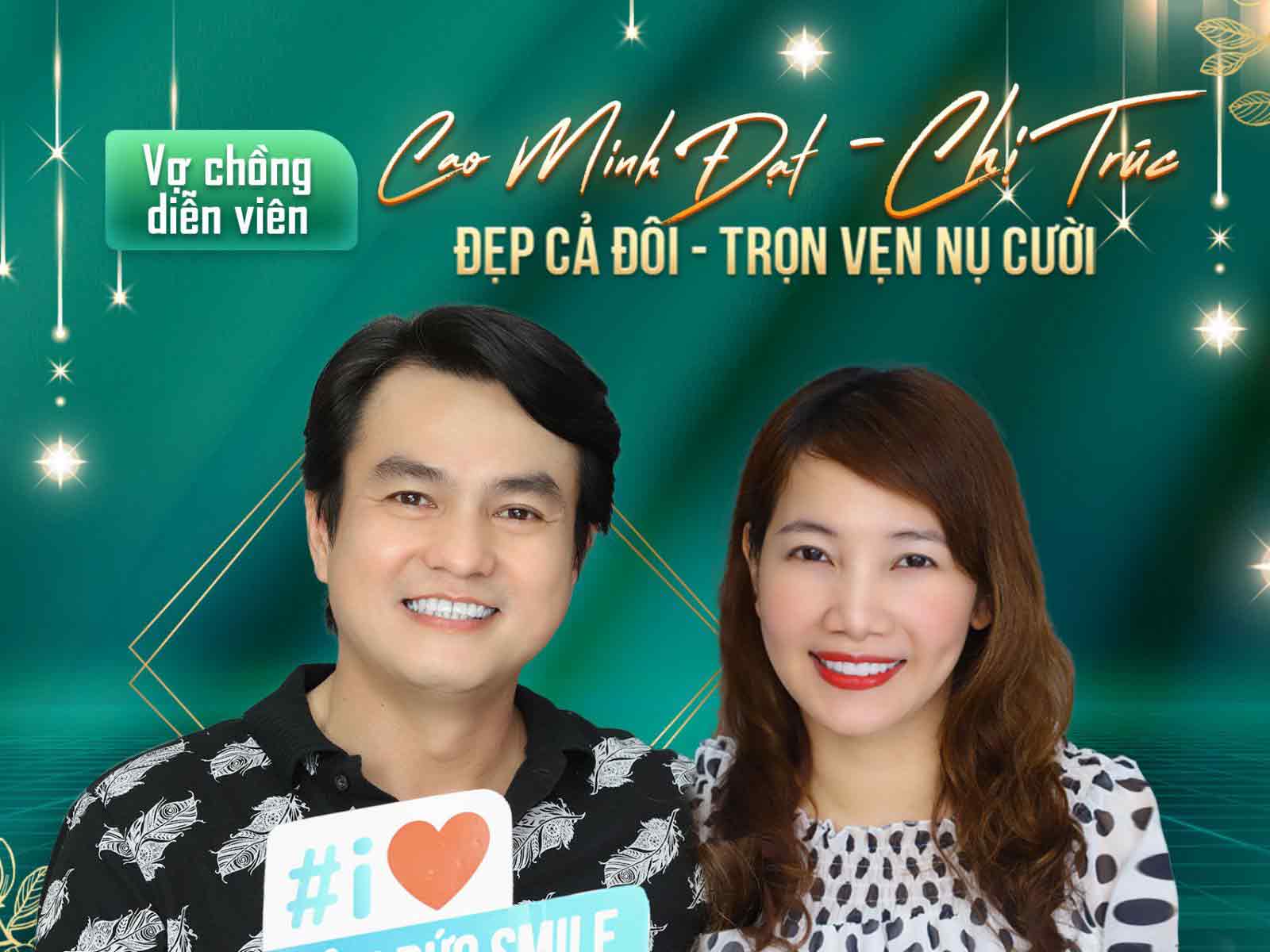 Vợ chồng diễn viên Cao Minh Đạt làm răng sứ tại nha khoa casino online uy tín



